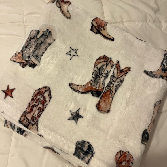 Cowboy Boot Blanket - Picture 1 of 2